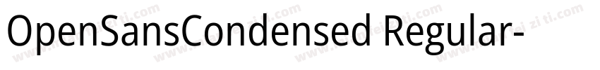 OpenSansCondensed Regular字体转换